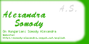 alexandra somody business card